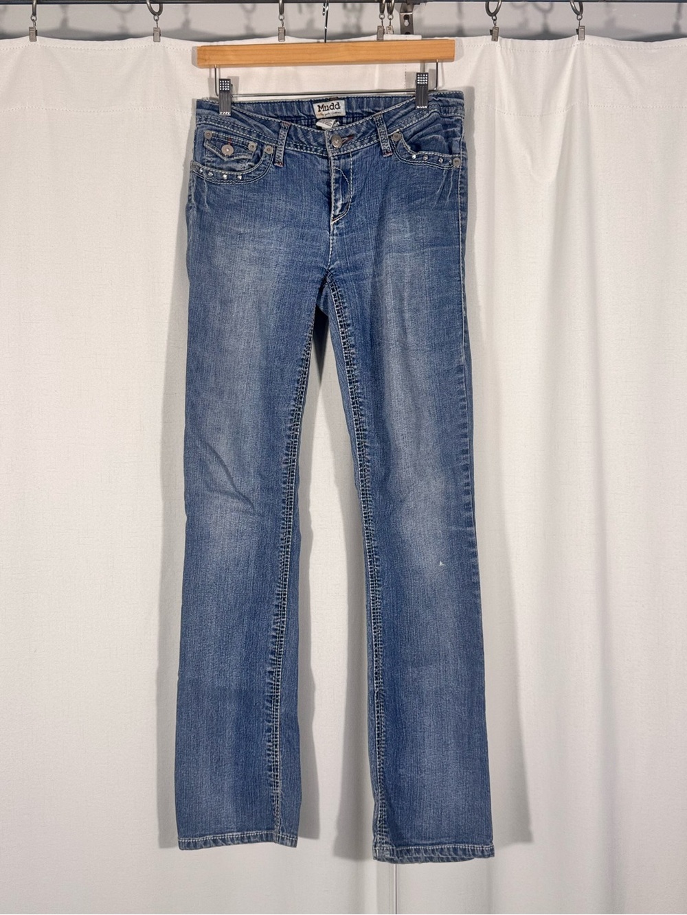 Vintage Mudd Embellished Pocket Bootcut Jeans